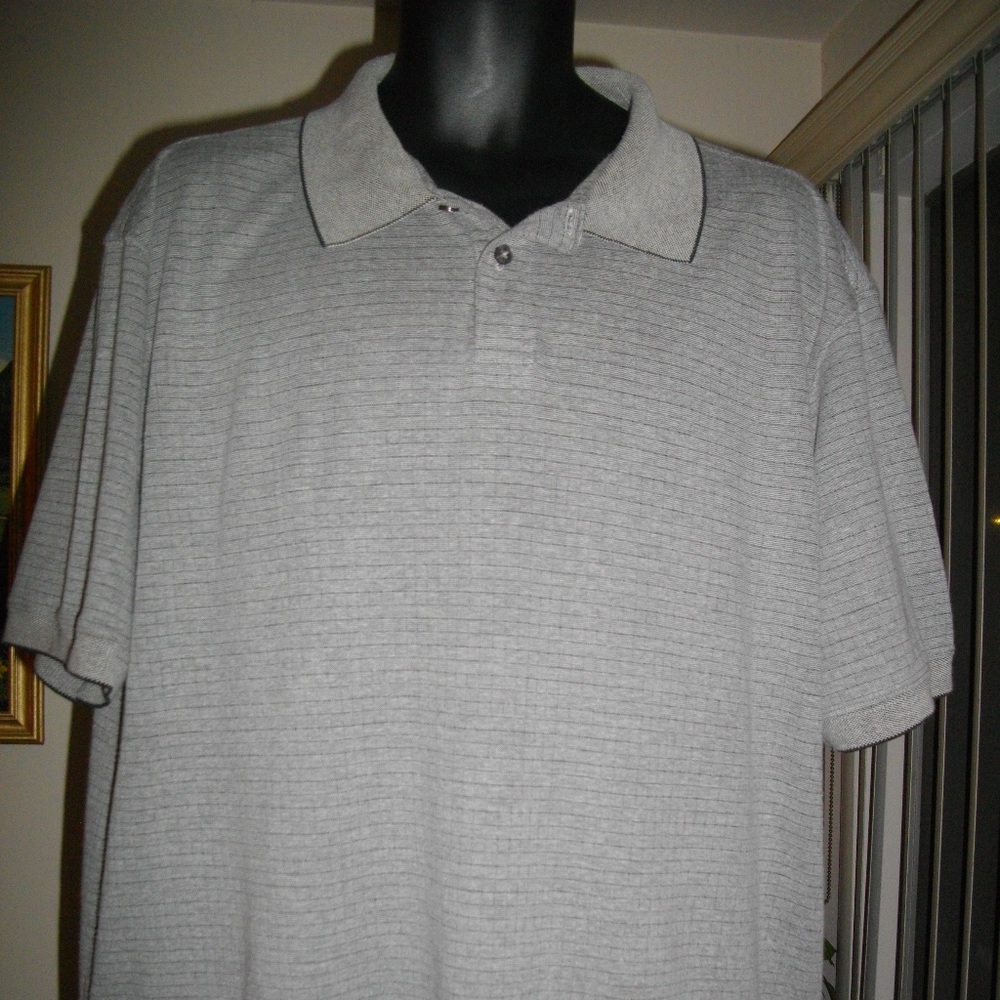Gray Haggar Short Sleeves Mens Shirt